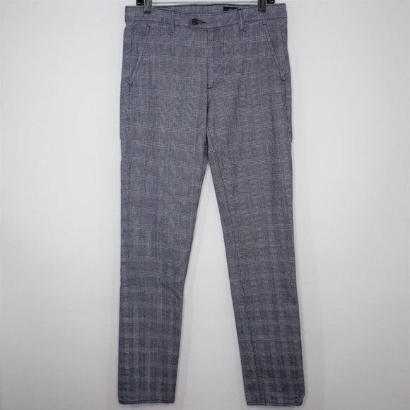 Ag Adriano Goldschmied Other - AG Adriano Goldschmied Mens 31 x 33 The Marshall Plaid Slim Trouser G971